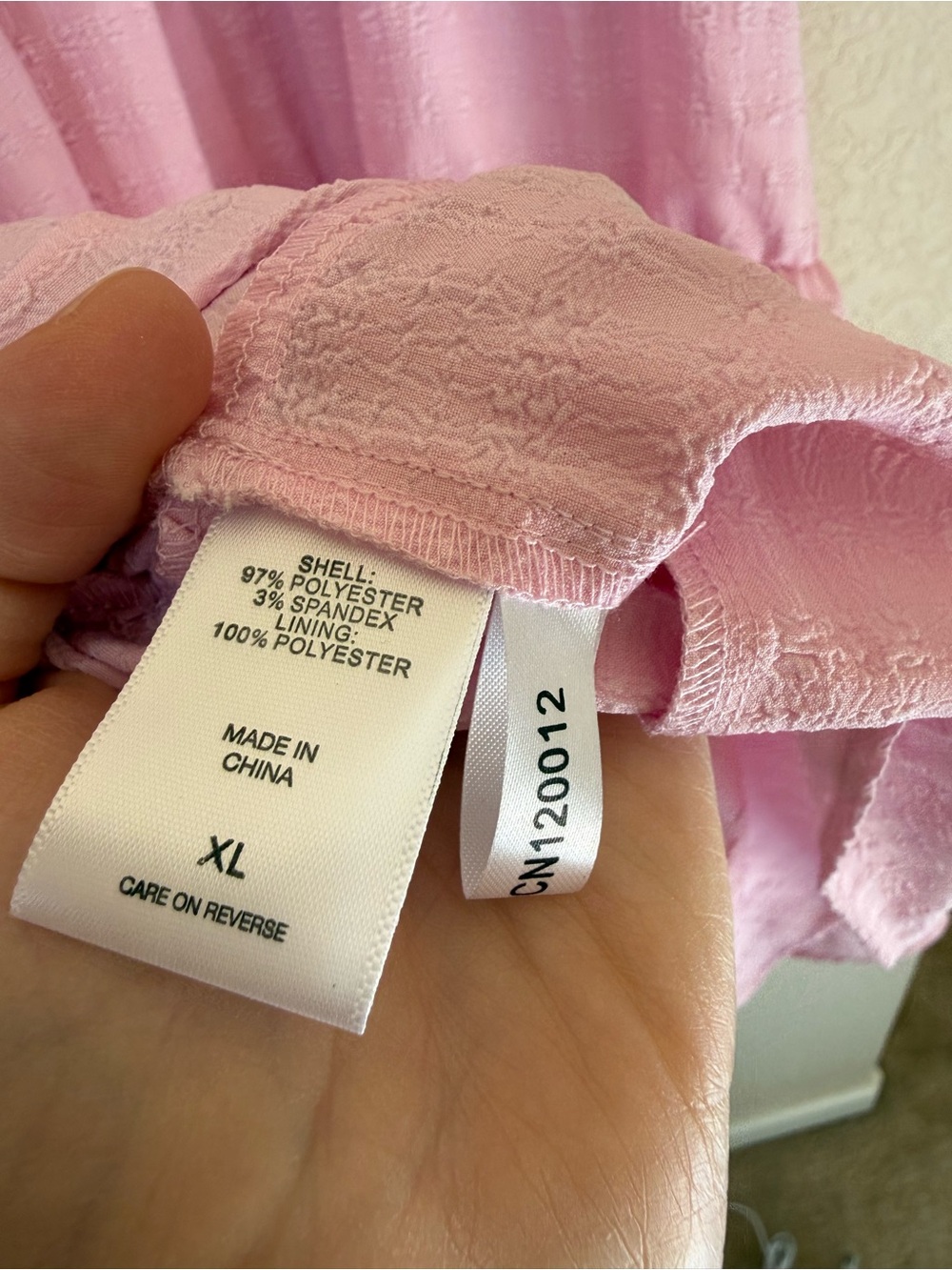 New York and Company, pink tiered mini dress size XL BNWT - Picture 5 of 6